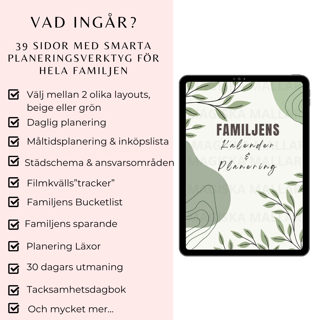 Familjekalender & Planner
