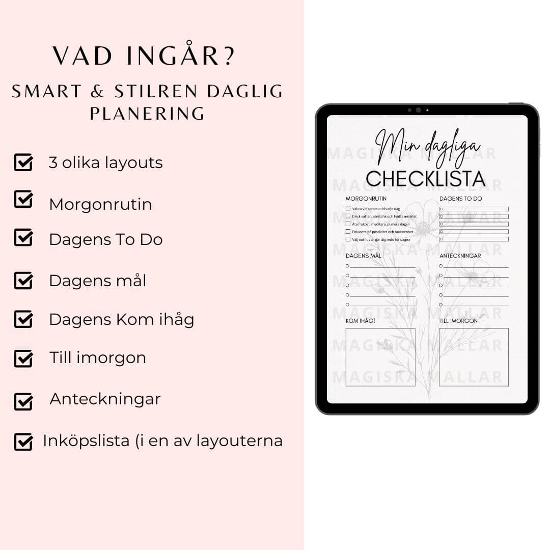 Min Dagliga Checklista
