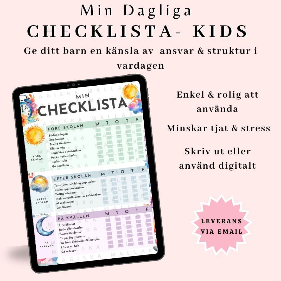Min Dagliga Checklista - Kids