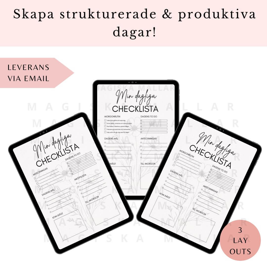 Min Dagliga Checklista